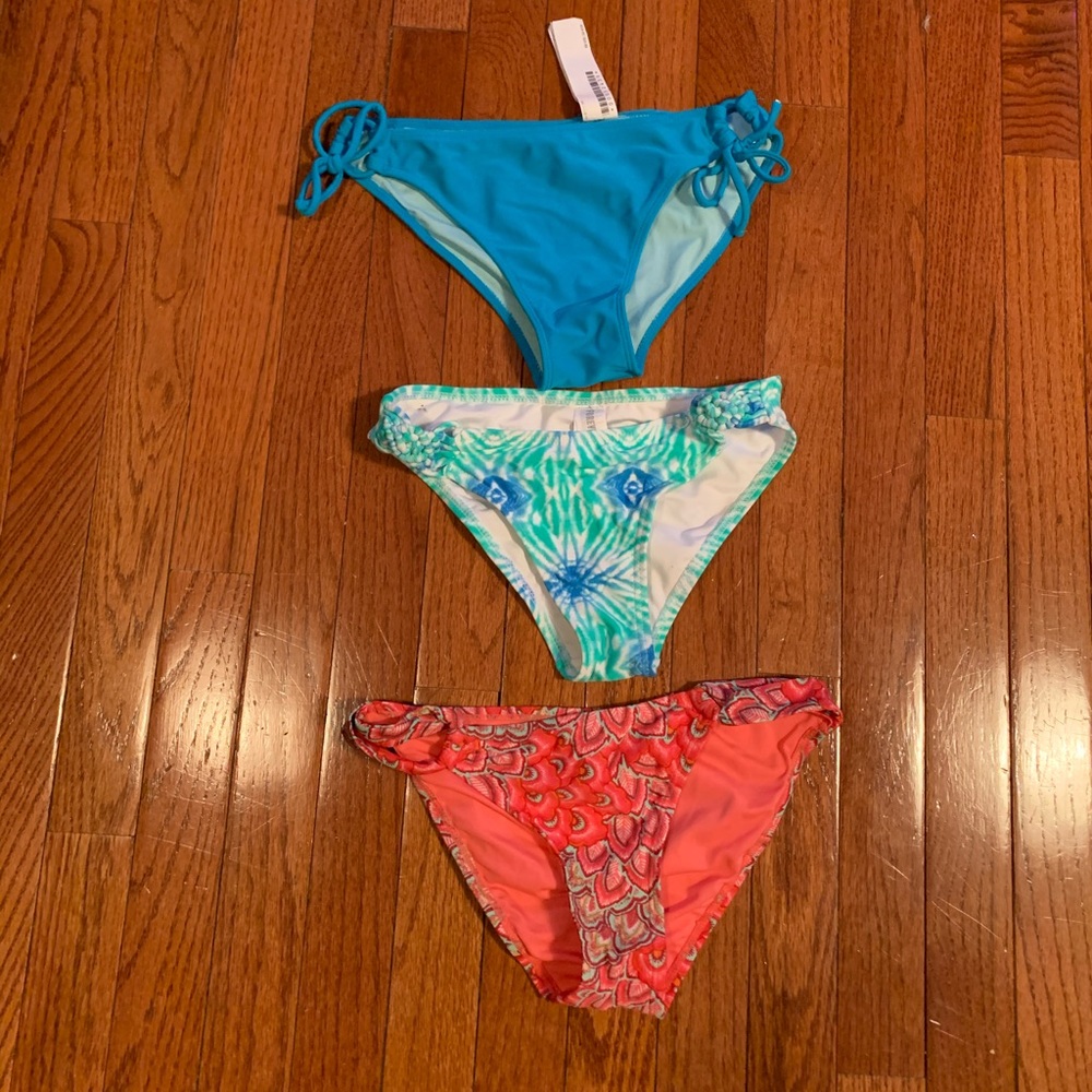 3 pairs of swim bottoms